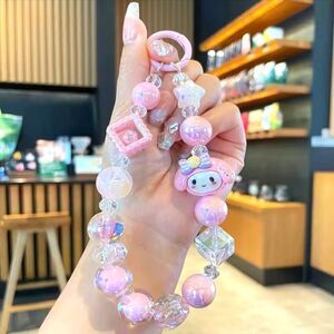 Brand New Handmade My Melody Phone Charms Keychain